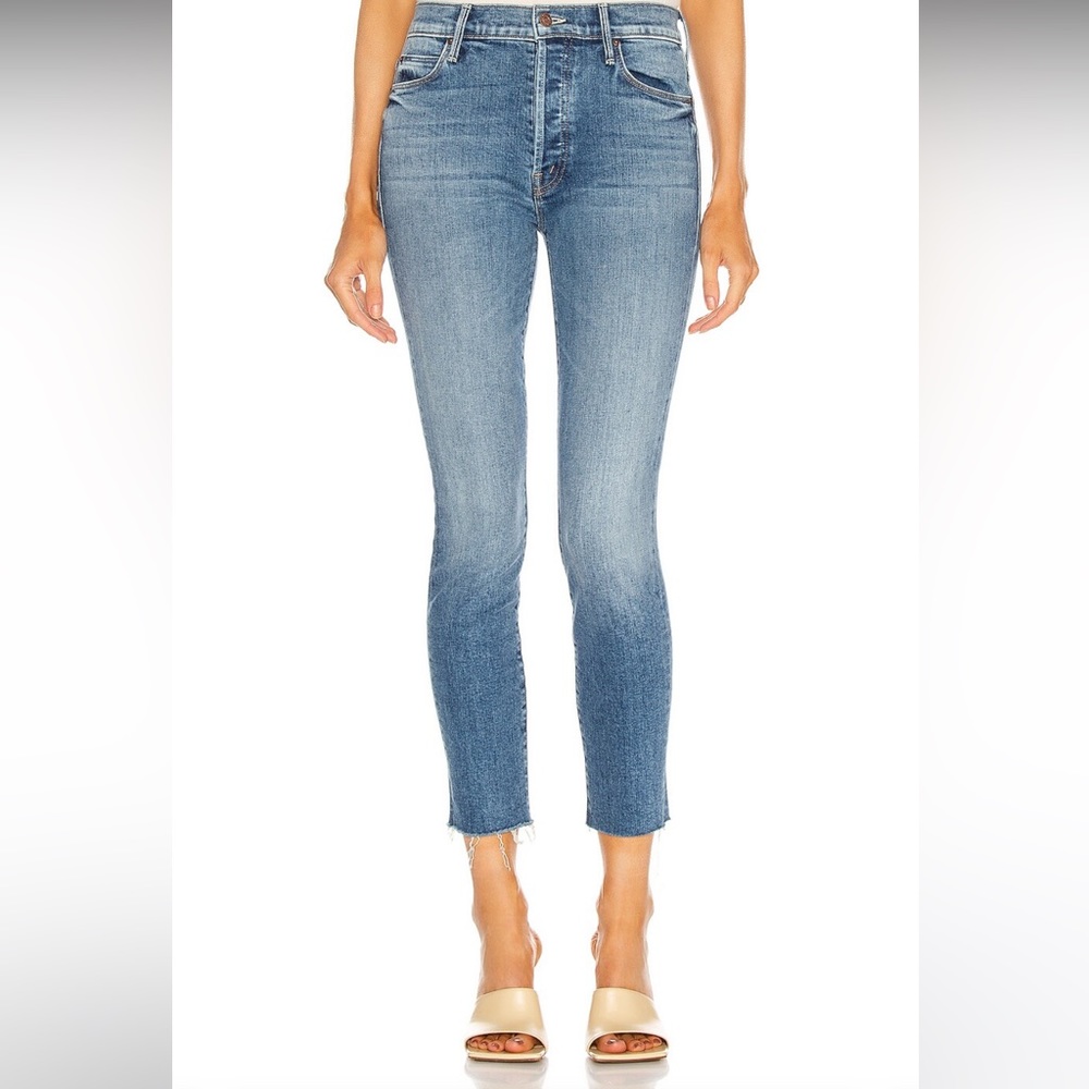 Mother Stunner Ankle Fray Jeans in So Long